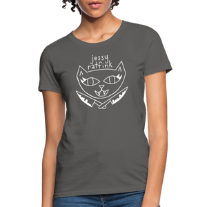 Jessy Ratfink Women's T-Shirt by Fruit of the Loom - charcoal