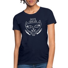 Load image into Gallery viewer, Jessy Ratfink Women&#39;s T-Shirt by Fruit of the Loom - navy
