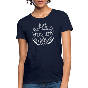 Jessy Ratfink Women's T-Shirt by Fruit of the Loom - navy