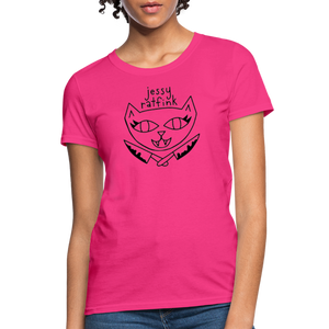 Jessy Ratfink Women's T-Shirt by Fruit of the Loom - fuchsia