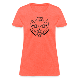 Jessy Ratfink Women's T-Shirt by Fruit of the Loom - heather coral