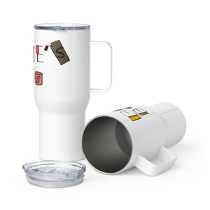 Bernie's Builds Travel mug with a handle