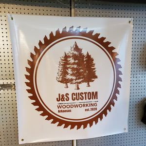 Custom Workshop Vinyl Banner