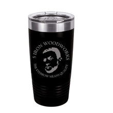 Load image into Gallery viewer, 5 Iron Woodworks 20 oz Tumbler
