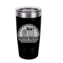 Load image into Gallery viewer, Neon Bear Woodworks 20 oz Tumbler
