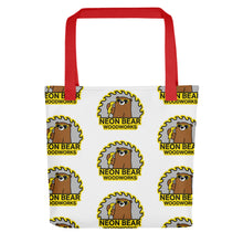 Load image into Gallery viewer, Neon Bear Woodworks Tote bag
