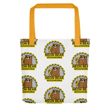 Load image into Gallery viewer, Neon Bear Woodworks Tote bag
