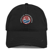 Load image into Gallery viewer, Unstructured Distressed Cap with Embroidered Logo
