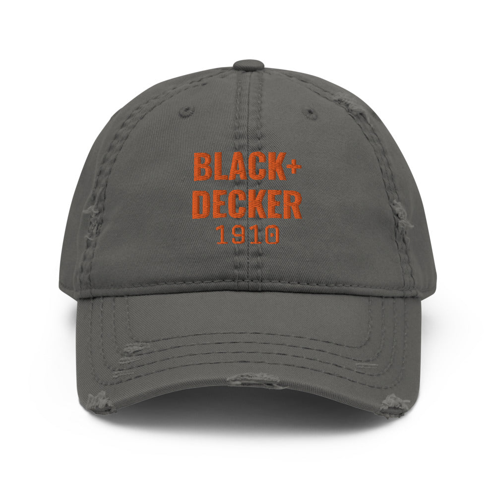 Distressed Cap with Embroidered BLACK+DECKER