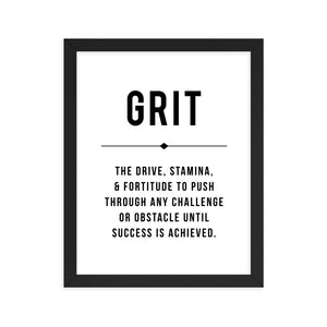 GRIT Framed Poster