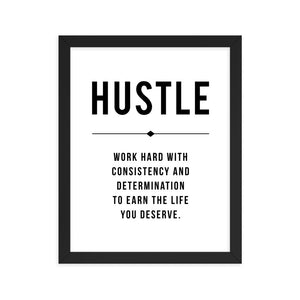 HUSTLE Framed Poster