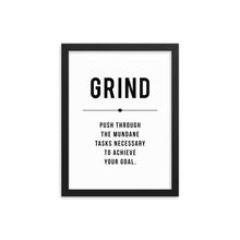 Load image into Gallery viewer, GRIND Framed Poster
