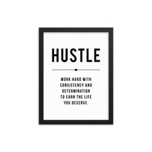 Load image into Gallery viewer, HUSTLE Framed Poster
