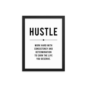 HUSTLE Framed Poster