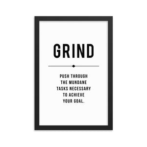 GRIND Framed Poster