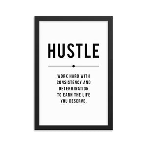 HUSTLE Framed Poster