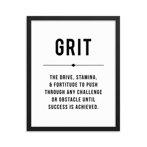 GRIT Framed Poster