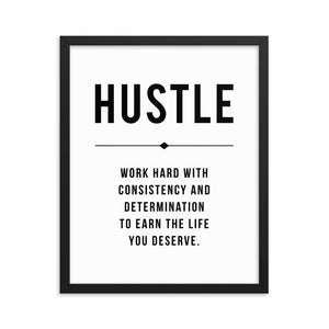 HUSTLE Framed Poster