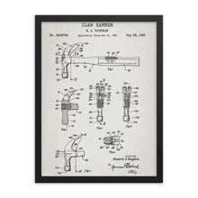 Load image into Gallery viewer, Claw Hammer Patent Framed Poster
