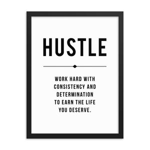 HUSTLE Framed Poster