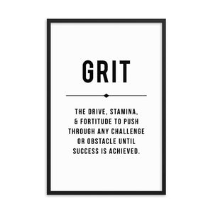 GRIT Framed Poster