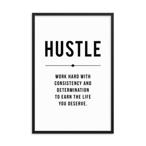 HUSTLE Framed Poster