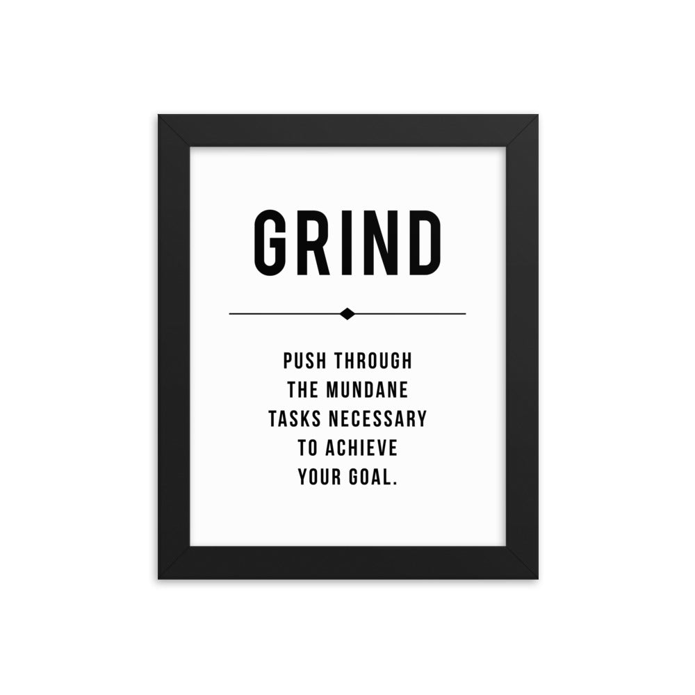 GRIND Framed Poster