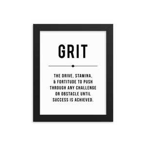 GRIT Framed Poster