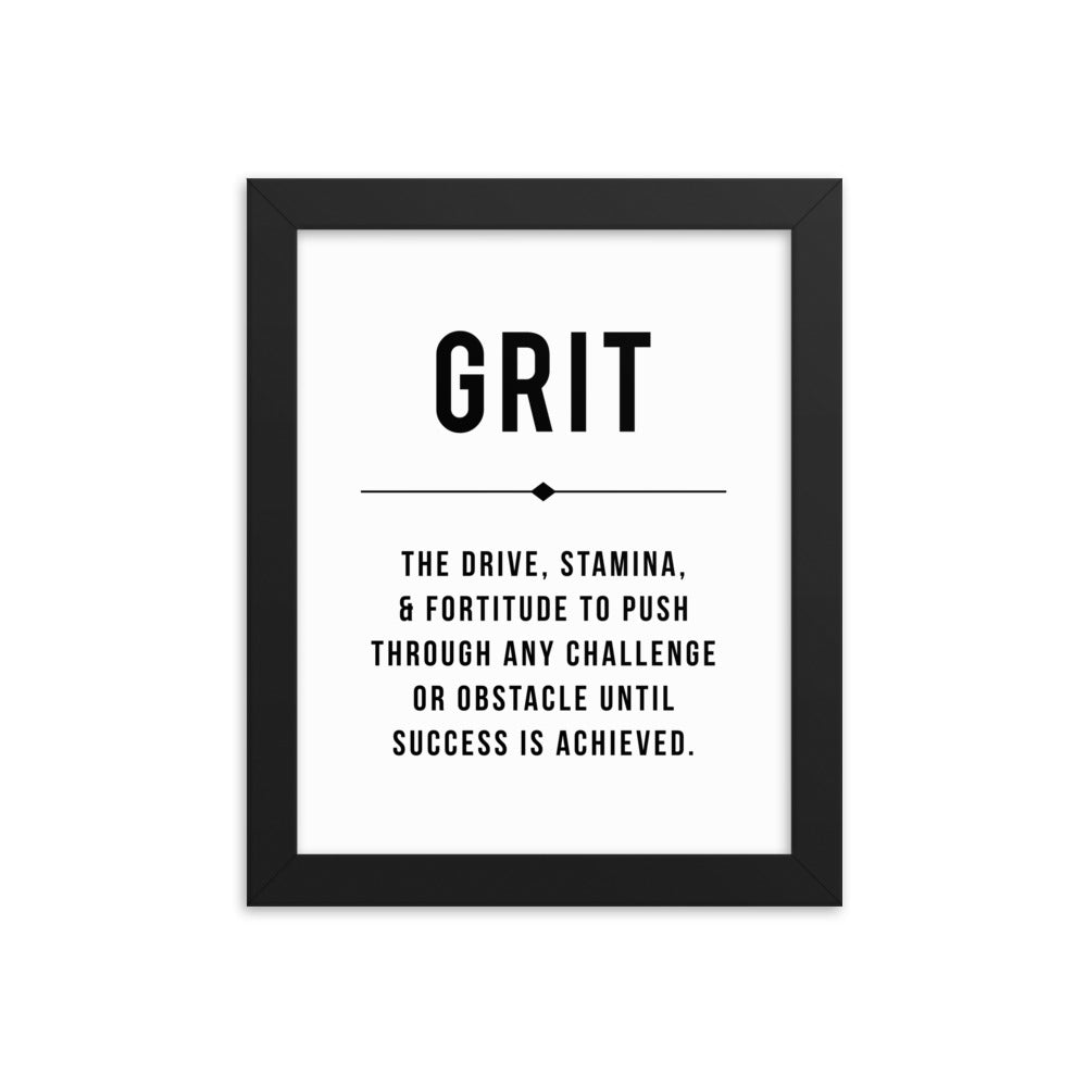 GRIT Framed Poster