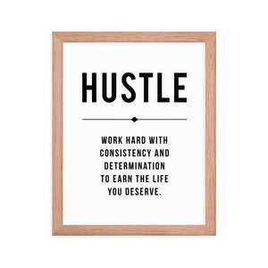 HUSTLE Framed Poster