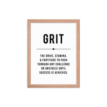 Load image into Gallery viewer, GRIT Framed Poster
