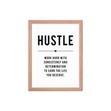 Load image into Gallery viewer, HUSTLE Framed Poster
