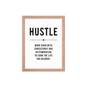 HUSTLE Framed Poster