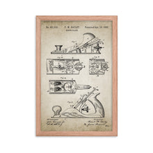 Load image into Gallery viewer, Bench Plane Patent Framed poster
