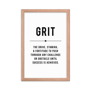 GRIT Framed Poster