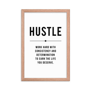 HUSTLE Framed Poster