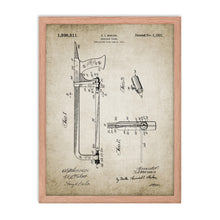 Load image into Gallery viewer, Hack Saw Patent Framed poster
