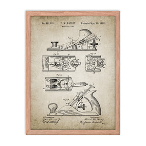 Bench Plane Patent Framed poster