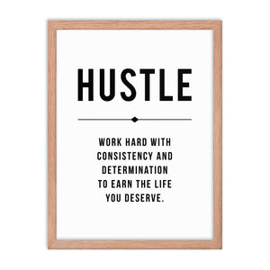 HUSTLE Framed Poster