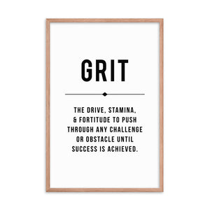 GRIT Framed Poster