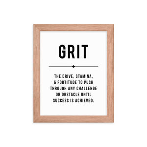 GRIT Framed Poster