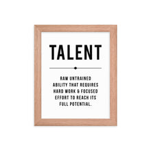 Load image into Gallery viewer, TALENT Framed Poster
