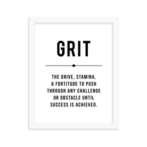 GRIT Framed Poster