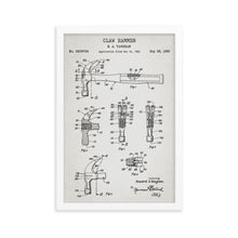 Load image into Gallery viewer, Claw Hammer Patent Framed Poster

