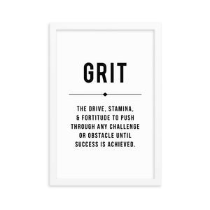 GRIT Framed Poster