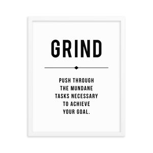 GRIND Framed Poster