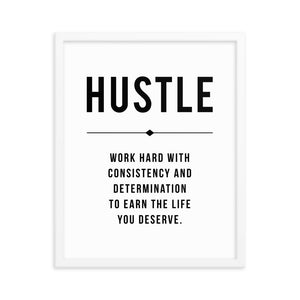 HUSTLE Framed Poster