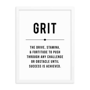 GRIT Framed Poster