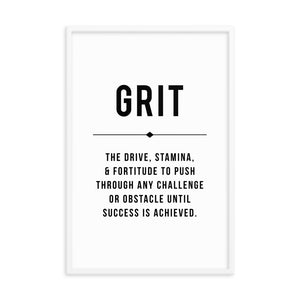 GRIT Framed Poster