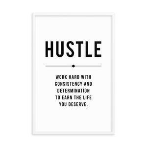 HUSTLE Framed Poster